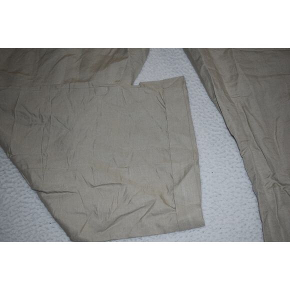 Oak Hill Hawaiian Style Linen Blend Pants Mens Size 54 x 32 Khakis Tan NEW - Picture 4 of 10